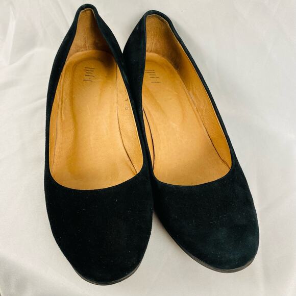 J. Jill Black‎ Suede Classic Round Toe Block Heel 7.5 - Picture 2 of 9